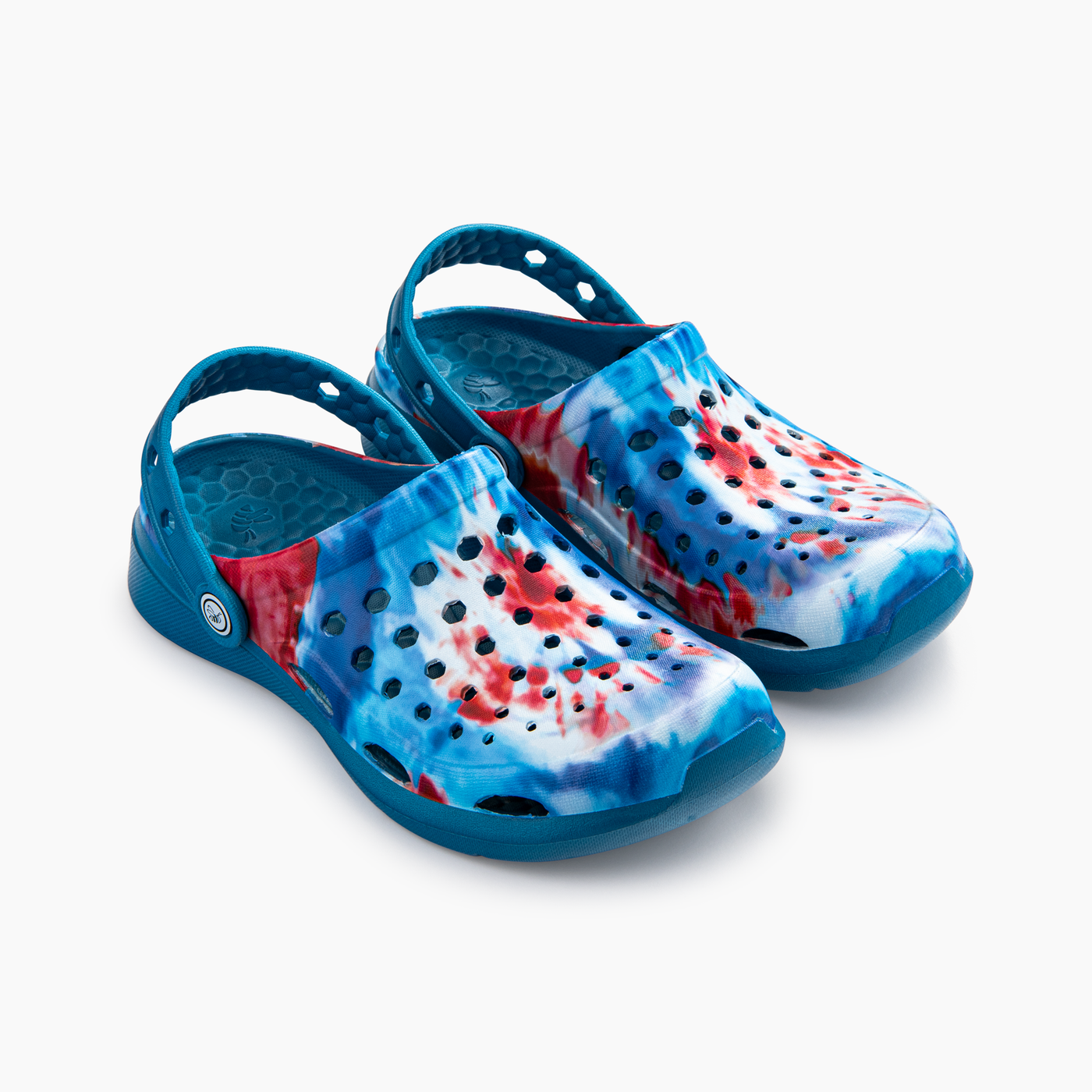 Red White Blue Tie Dye Unisex Active Clog#color_red-white-blue-tie-dye