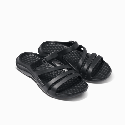 Black Lakeshore Sandal#color_black