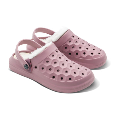 Misted Mauve Womens Varsity Lined Clog#color_misted-mauve