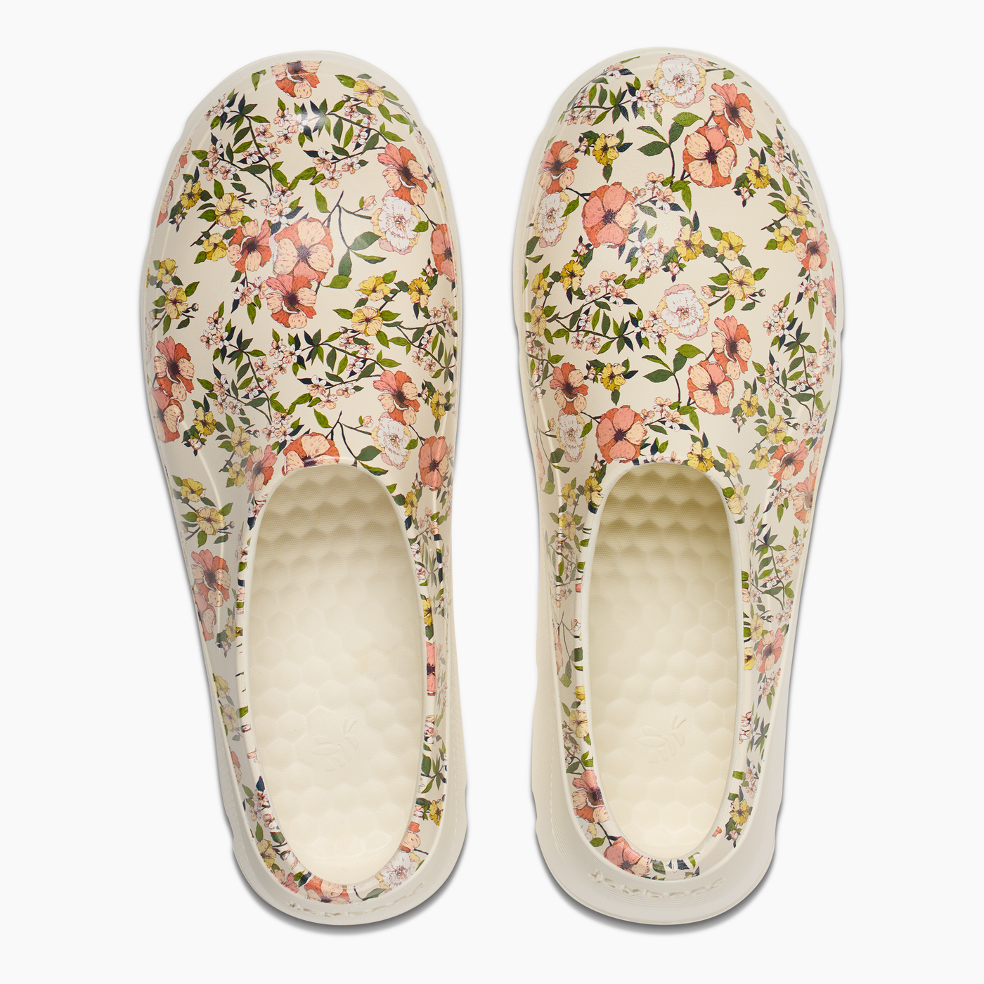 Adult Bone Summer Floral Garden Grove Clog#color_bone-summer-floral