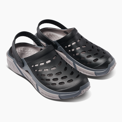 Adult Black / Charcoal Trekking Clog#color_black-charcoal