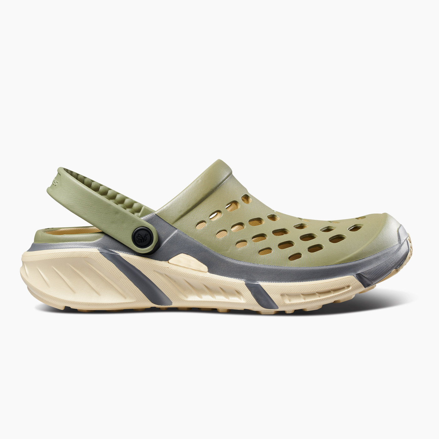 Adult Dusty Olive / Charcoal Trekking Clog#color_dusty-olive-charcoal