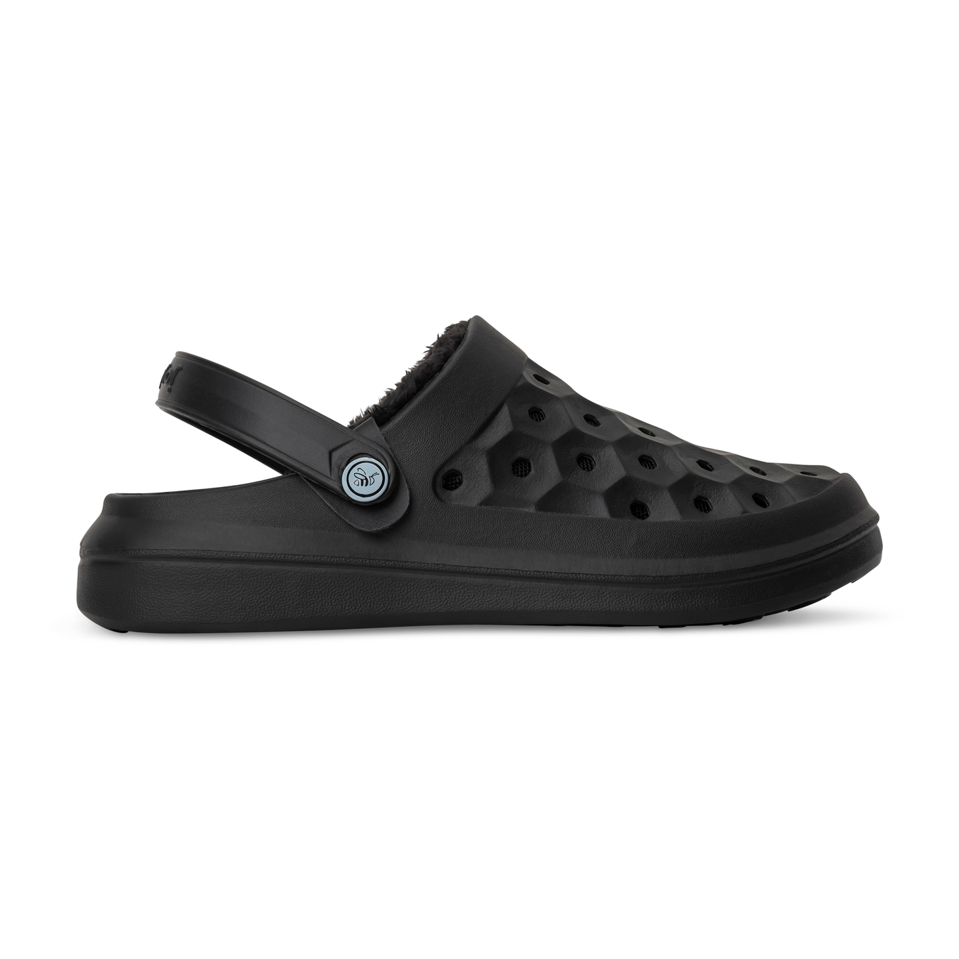 Black/Black Men's Varsity Lined Clog#color_black-black