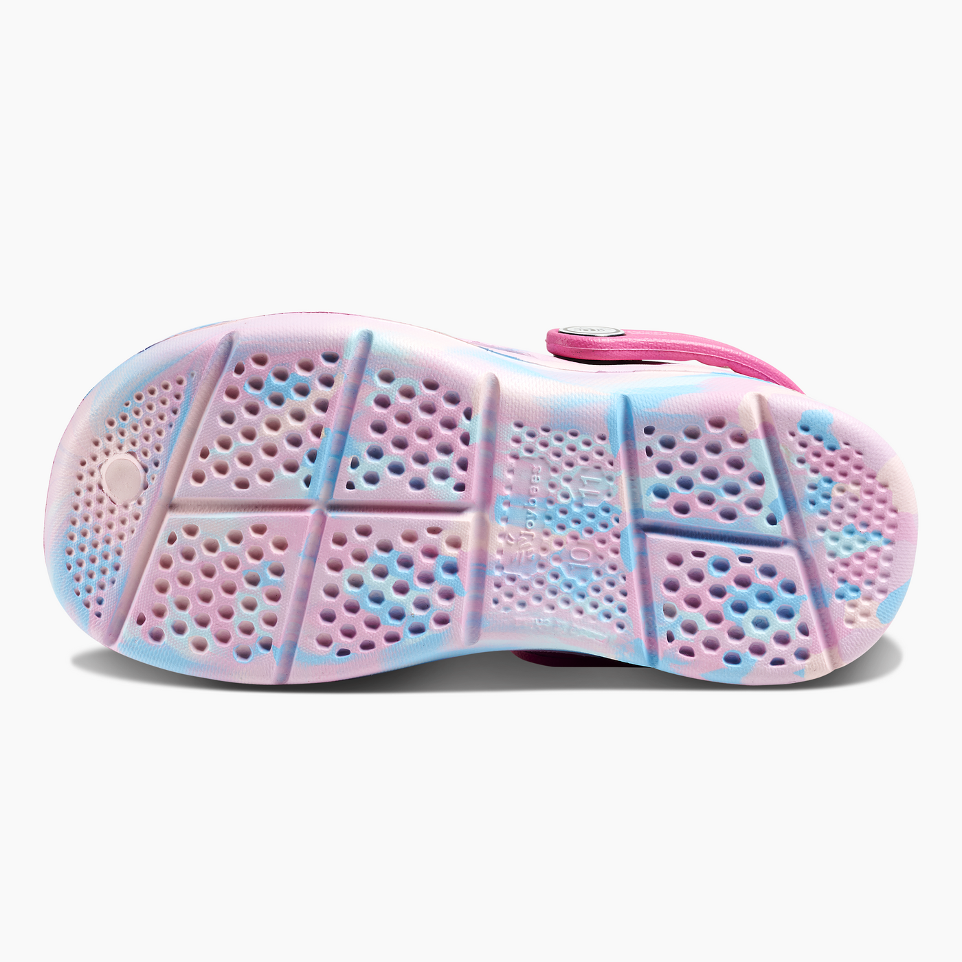 Marbled Pastel / Candy Pink Kids Active Clog#color_marbled-pastel-candy-pink