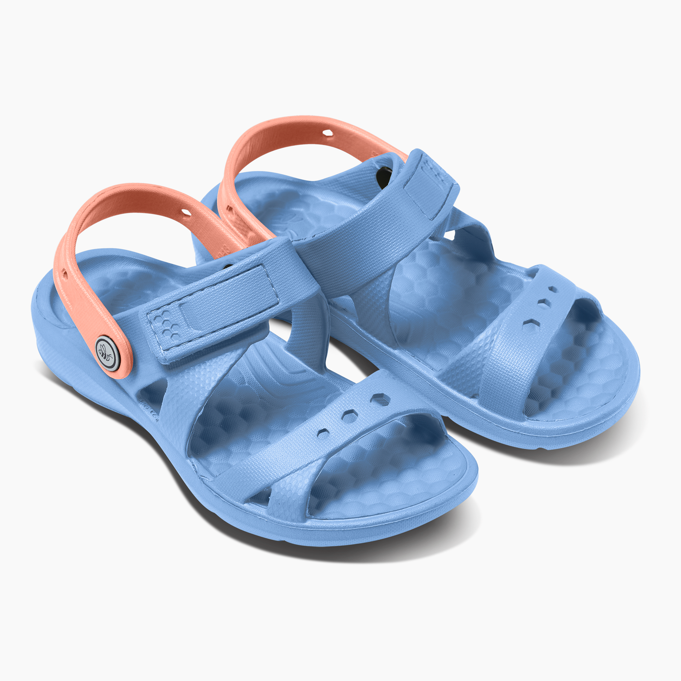 Frozen Fjord / Peach Kids Adventure Sandal#color_frozen-fjord-peach