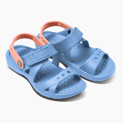 Frozen Fjord / Peach Kids Adventure Sandal#color_frozen-fjord-peach