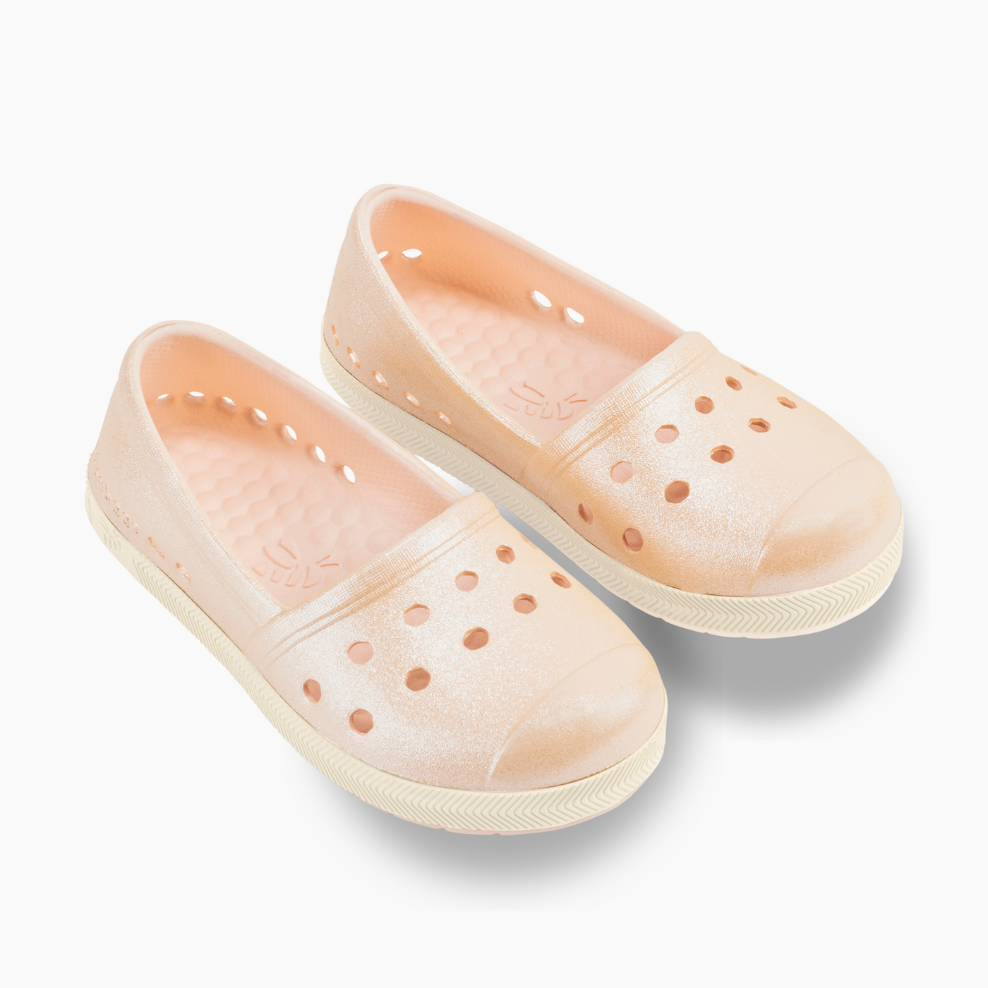 Champagne Shimmer/Bone Girls' Espadrille#color_champagne-shimmer-bone