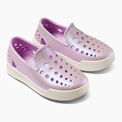 Iridescent Purple / Sea Salt Kids' Skate Sneaker#color_iridescent-purple-sea-salt