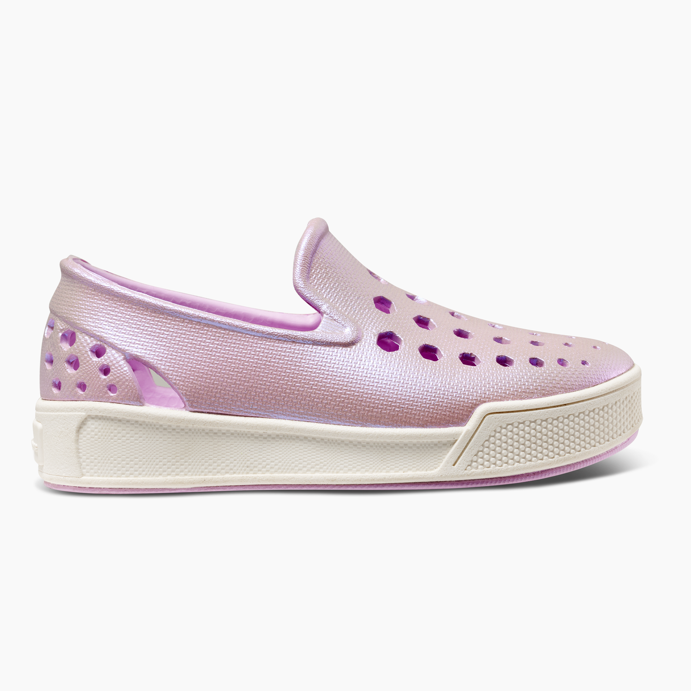 Iridescent Purple / Sea Salt Kids' Skate Sneaker#color_iridescent-purple-sea-salt