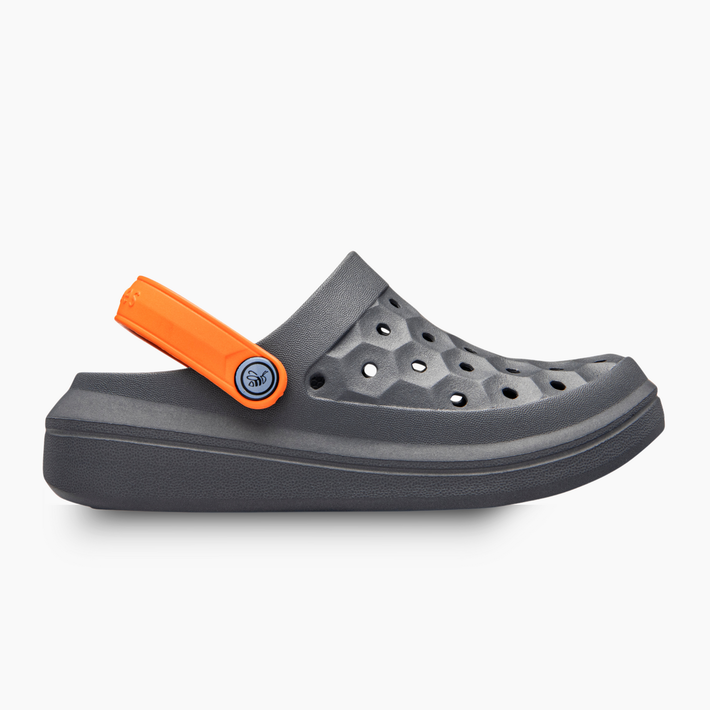 Charcoal / Orange Kids' Varsity Clog#color_charcoal-orange