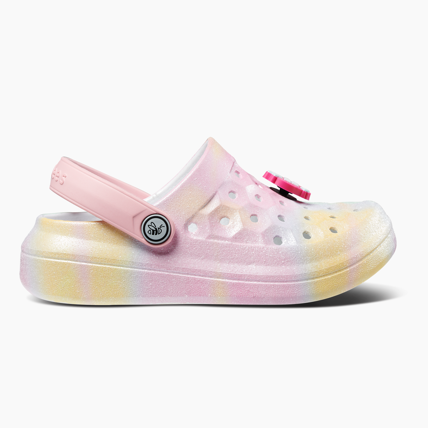 Glitter Ombre Hazy / BFF Popinz Kids Varsity Clog#color_glitter-ombre-hazy-bff-popinz