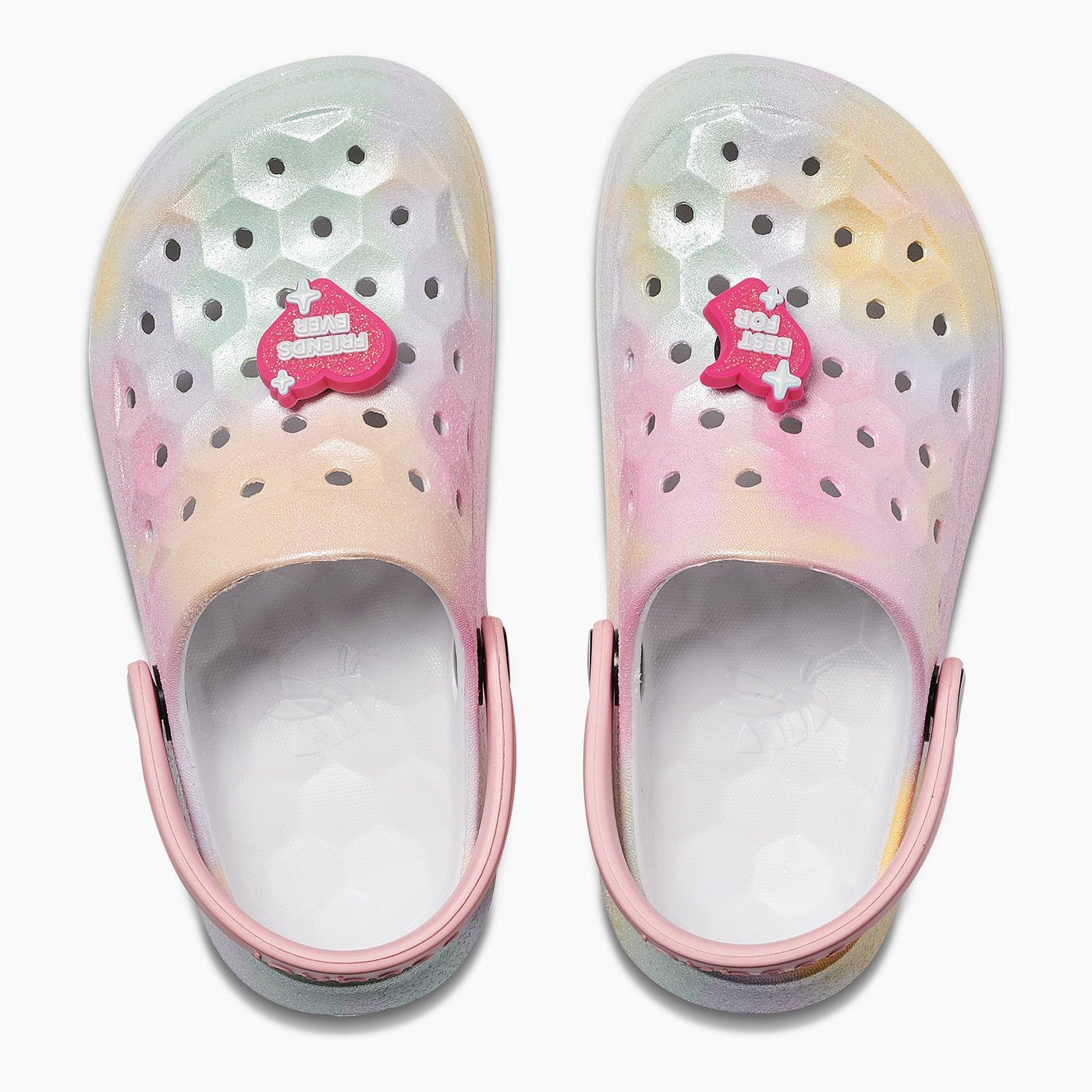 Glitter Ombre Hazy / BFF Popinz Kids Varsity Clog#color_glitter-ombre-hazy-bff-popinz