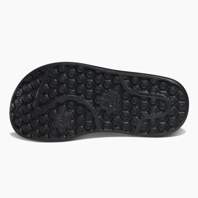 Black Charcoal Tie Dye Kids Varsity Lined Clog#color_black-charcoal-tie-dye