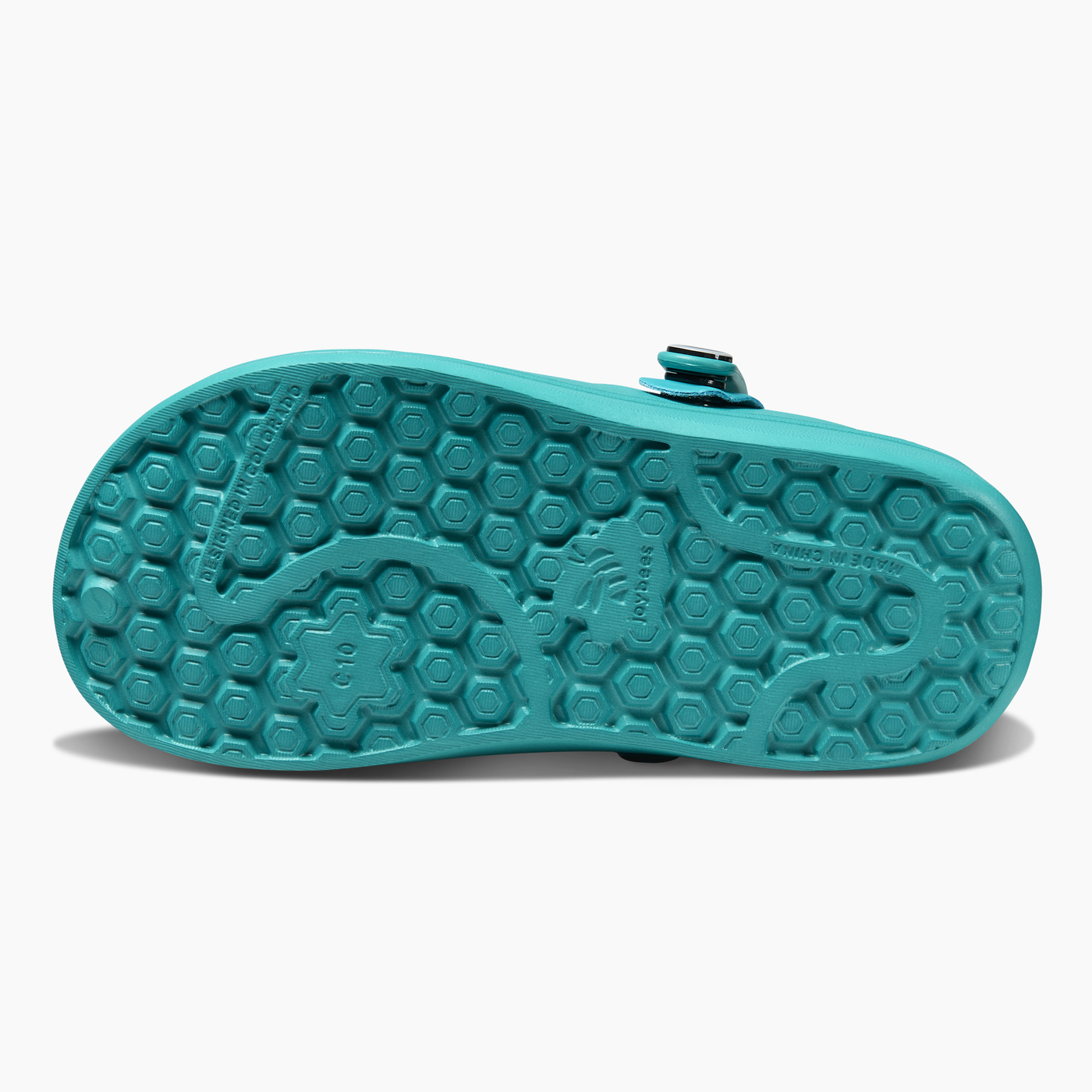Bluegrass Green Diamond Kids Varsity Lined Clog#color_bluegrass-green-diamond