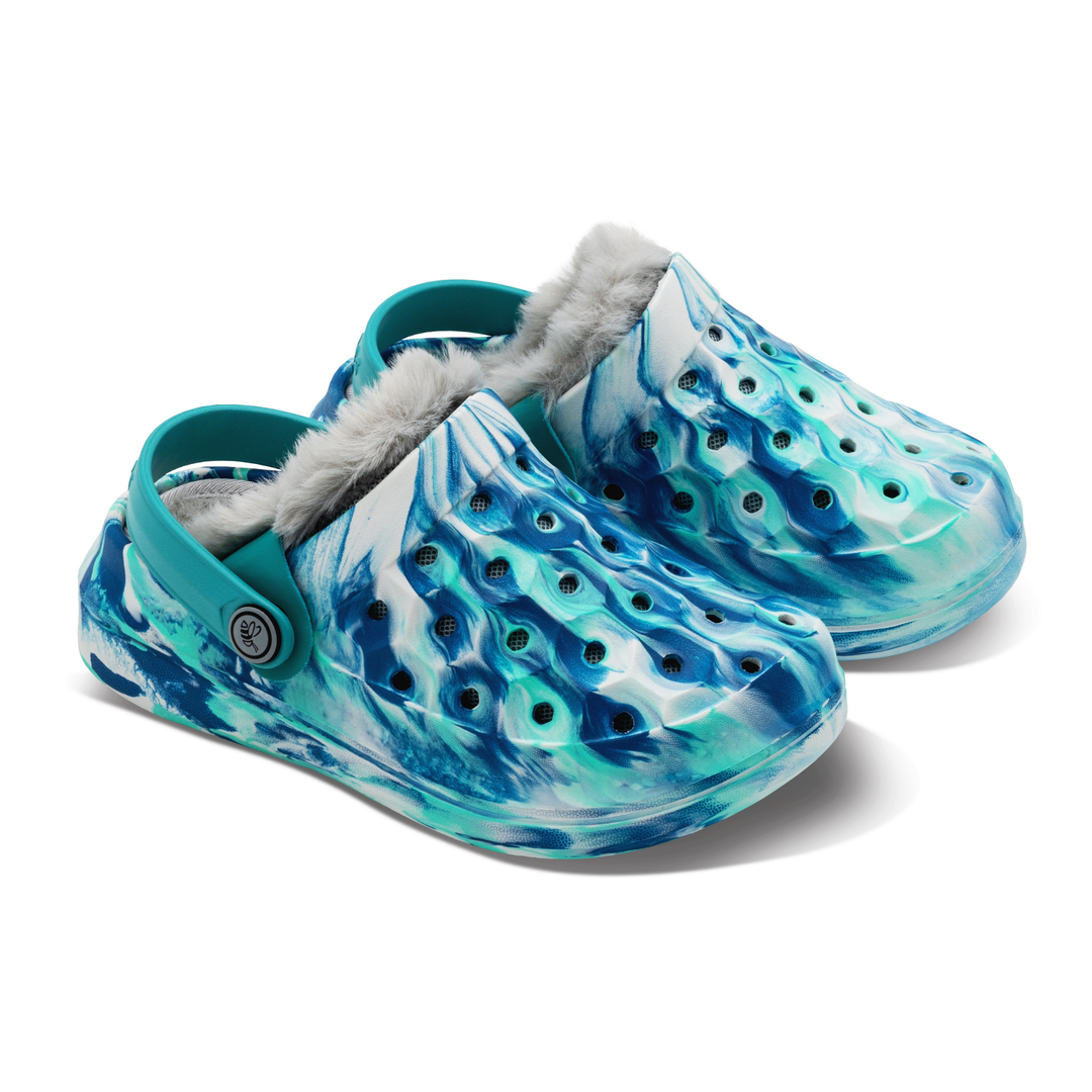 Kids Varsity Lined Clog with Popinz – Joybees