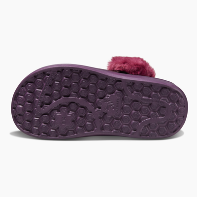 Glitter Mulberry Kids Varsity Lined Clog#color_glitter-mulberry