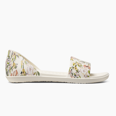 Bone Summer Floral Women's Friday Flat#color_bone-summer-floral