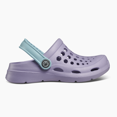 Pastel Lilac Sky Blue Kids Active Clog#color_pastel-lilac-sky-blue