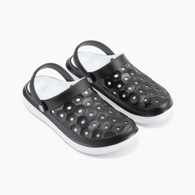 Black/White Adult Varsity Clog#color_black-white