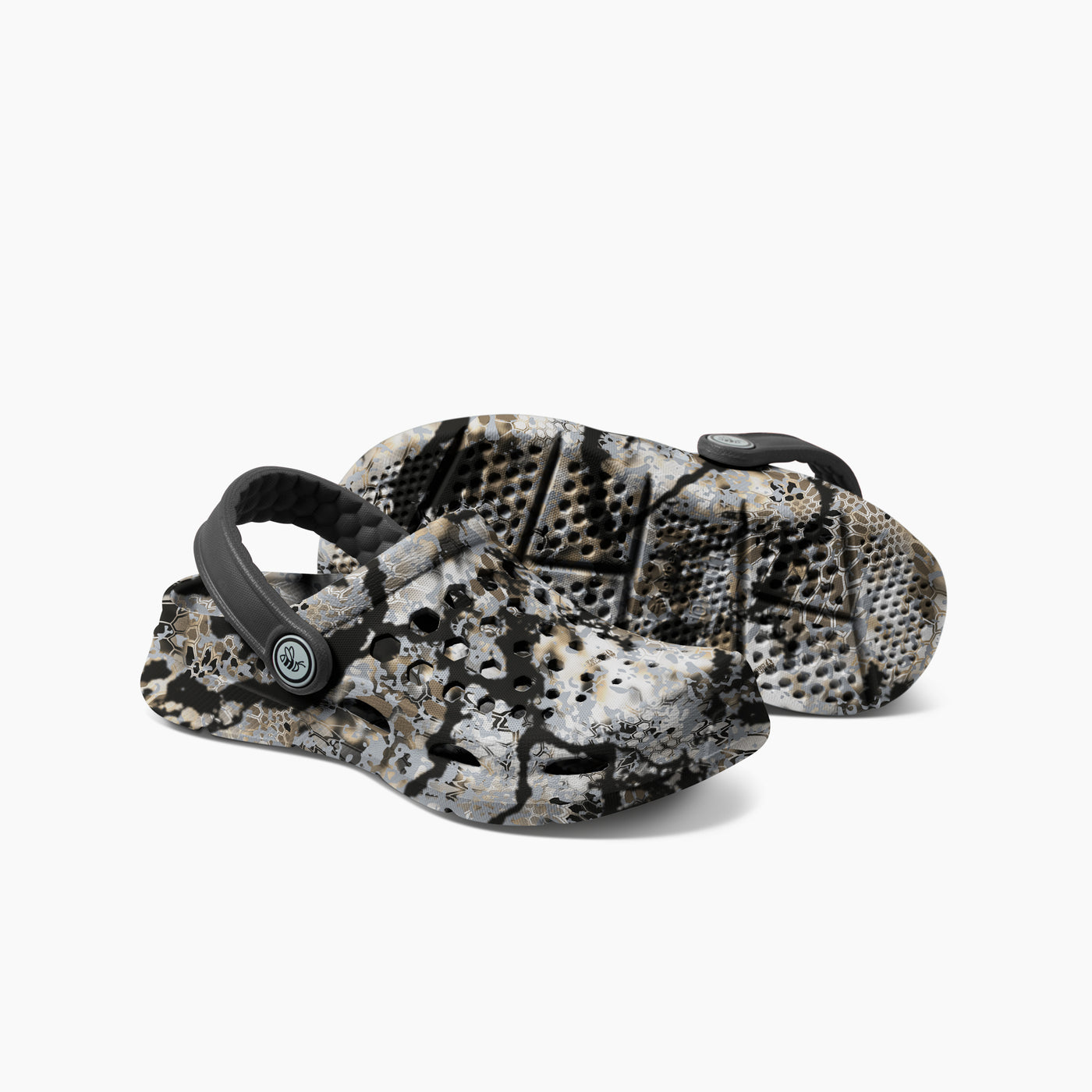 Kryptek Skyfall/Black Kids Active Clog#color_kryptek-skyfall-black