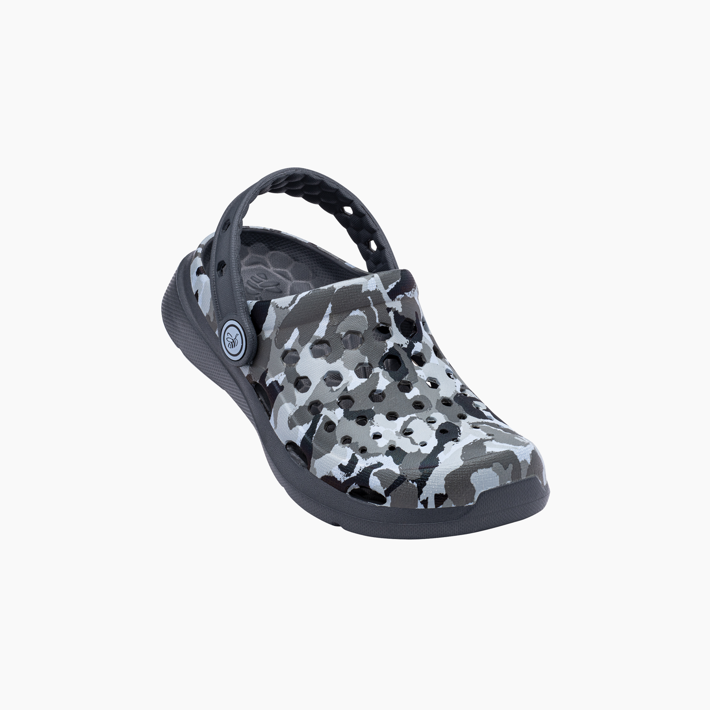 Grey Camo Kids Active Clog#color_grey-camo