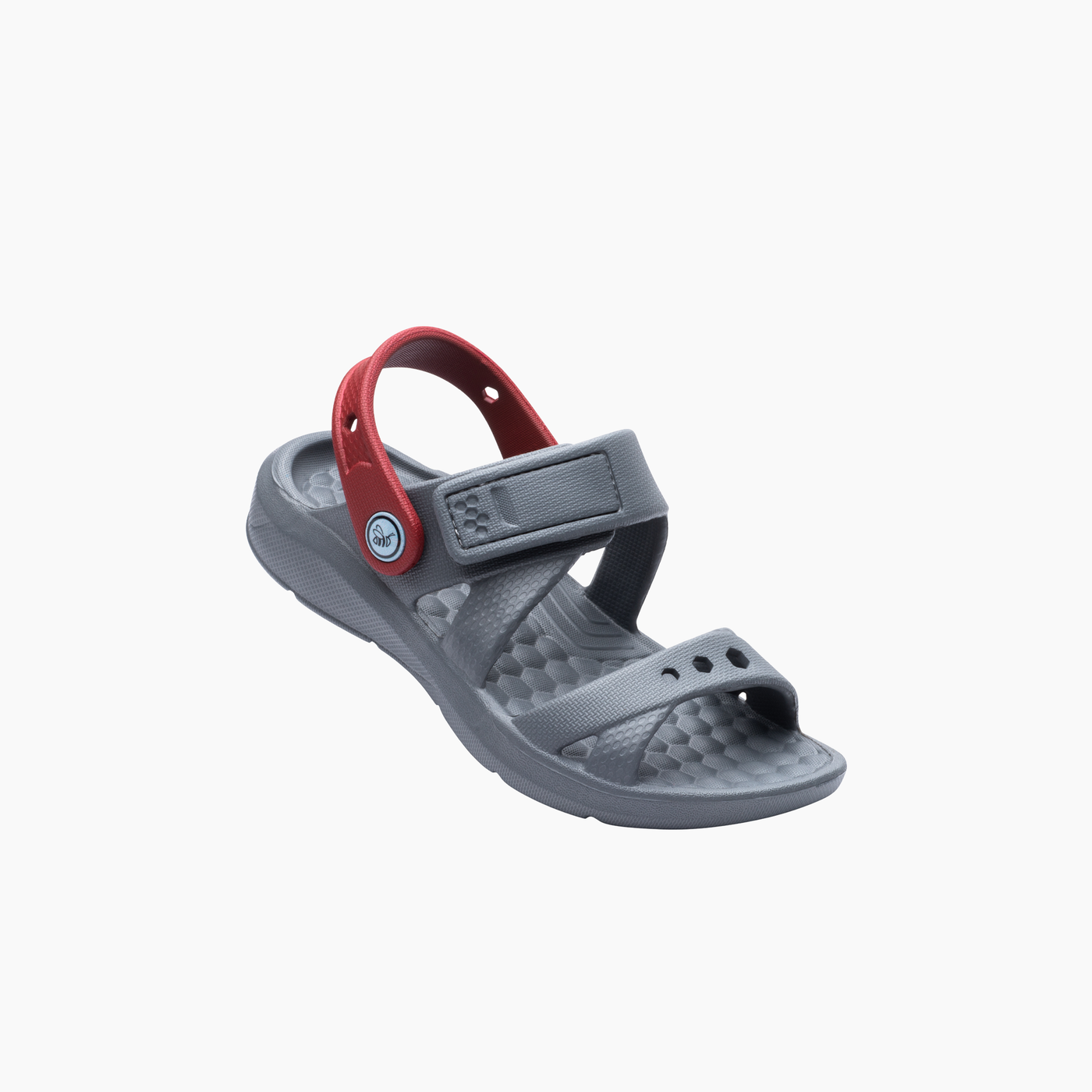 Charcoal/Red Kids Adventure Sandal#color_charcoal-red