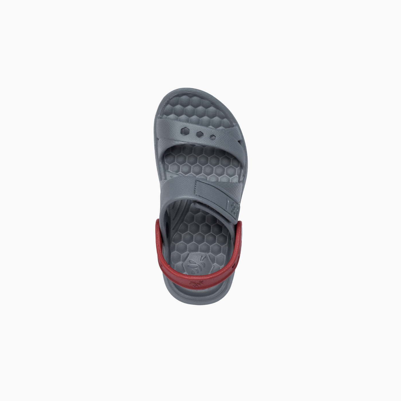 Charcoal/Red Kids Adventure Sandal#color_charcoal-red