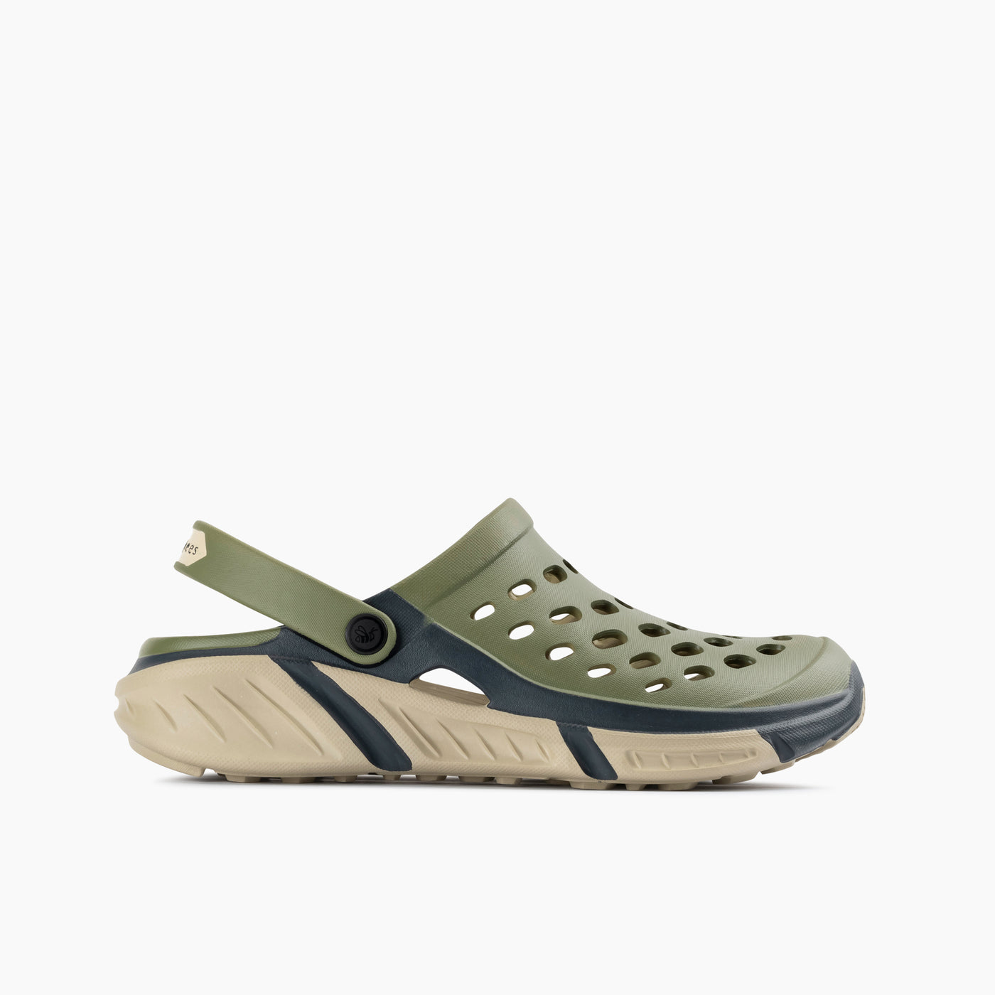 Dusty Olive/Charcoal Trekking Clog#color_dusty-olive-charcoal